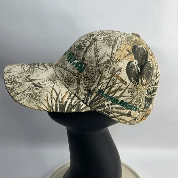 CED Cap Hat Adult Adjustable‎ Beige 100%Cotton Gam Guard Tree Cactus Nice - Picture 4 of 7